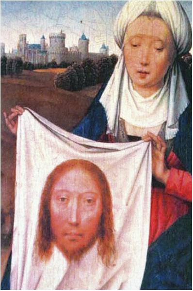 Legenden om Veronikas svededug med Kristi ansigt